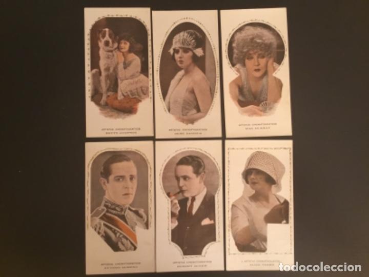 Kino: Colecci&oacute;n cromos artistas cinematogr&aacute;ficos Amatller Serie 2 n&uacute;meros 2,3,4,6,7,8,9,10,11,12,13