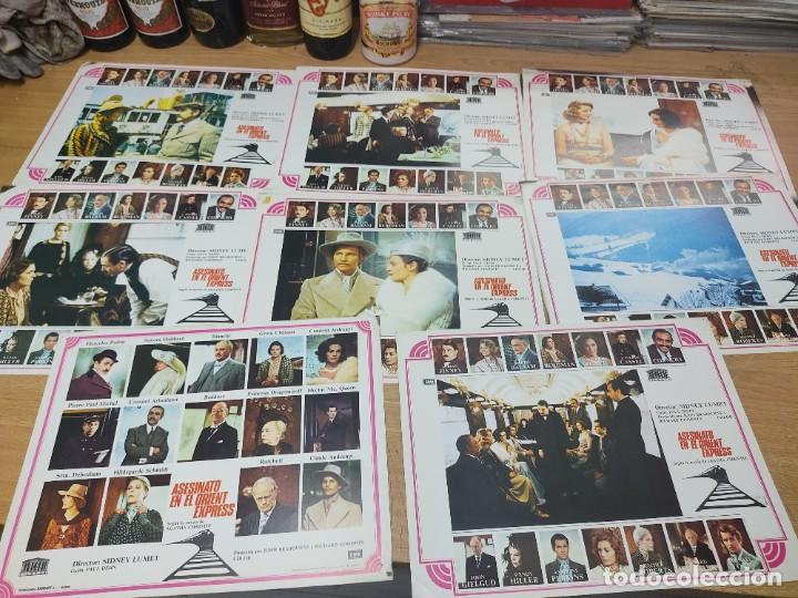 Cine: ASESINATO EN EL ORIENT EXPRESS AGATHA CHRISTIE FINNEY 8 FOTOCROMOS