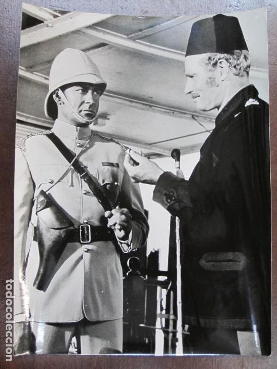 Cine: Khartoum kartoum - foto original b/n - charlton heston Richard Johnson