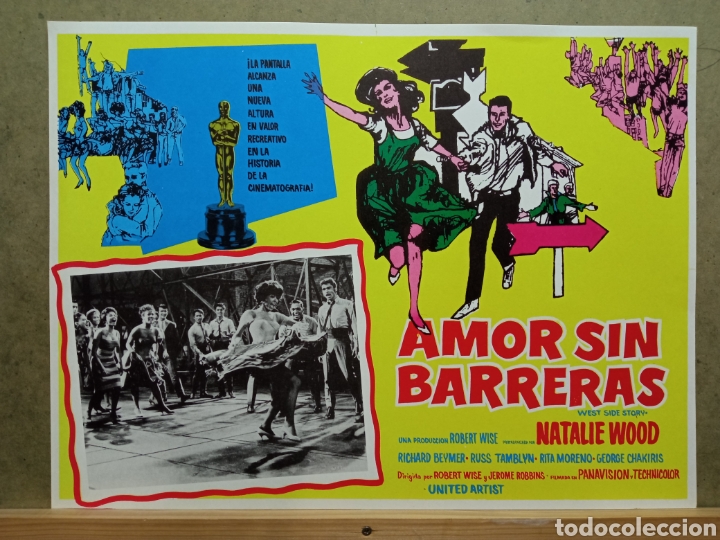 Cinema: ABF99 WEST SIDE STORY NATALIE WOOD GEORGE CHAKIRIS RITA MORENO LOBBY CARD ORIGINAL MEJICANO