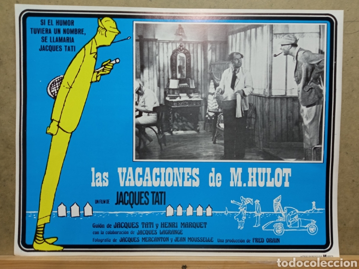 Cinema: ABG39 LAS VACACIONES DE MR HULOT JACQUES TATI LOBBY CARD ORIGINAL MEJICANO