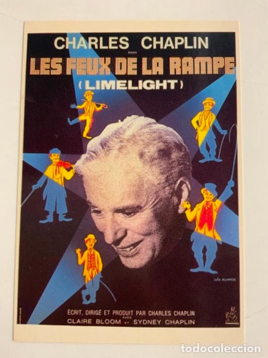 Cine: Antigua postal de CHARLES CHAPLIN. Mide unos 15x10,5cm. IMPECABLE.