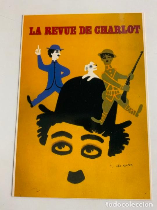 Cine: Antigua postal de CHARLIE CHAPLIN - LA REVEUE DE CHARLOT. Mide unos 15x10,5cm. IMPECABLE.