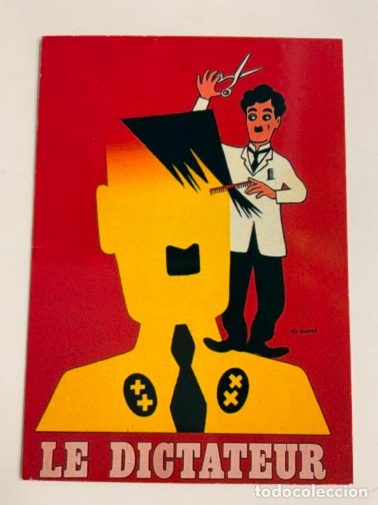 Cine: Antigua postal de CHARLIE CHAPLIN - EL DICTATEUR. Mide unos 15x10,5cm. IMPECABLE.