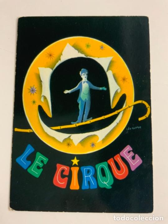 Cine: Antigua postal de CHARLIE CHAPLIN- LE CIRQUE. Mide unos 15x10,5cm. IMPECABLE.