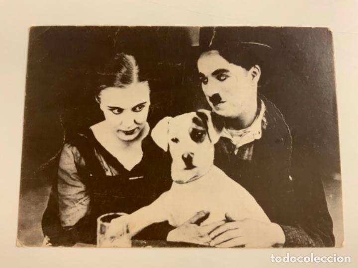 Cine: Antigua postal de CHARLIE CHAPLIN. Mide unos 15x10,5cm. ESCRITA.