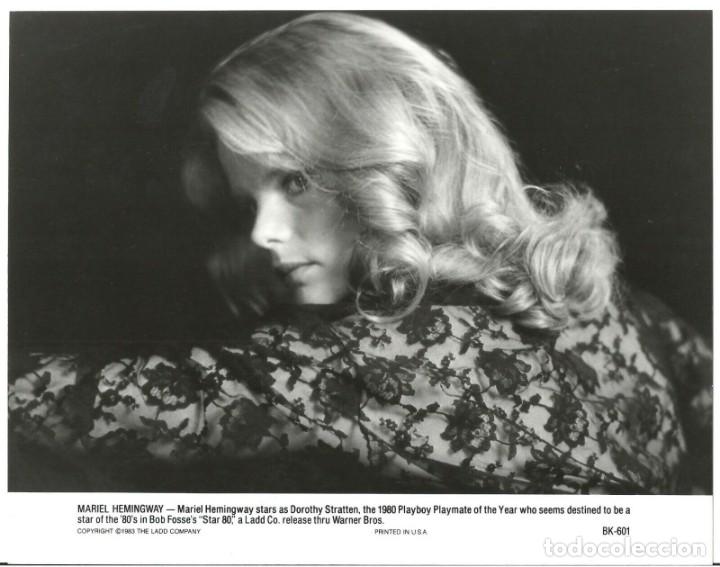 Cine: F28995D MARIEL HEMINGWAY STAR 80 FOTO B/N ORIGINAL AMERICANA