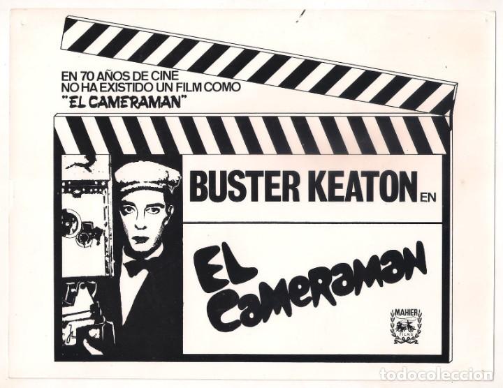 Kino: F10558D BUSTER KEATON EL CAMERAMAN FOTO B/N ORIGINAL ESPA&Ntilde;OLA