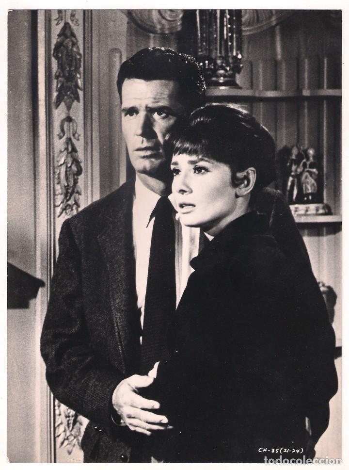 Cine: F10768D AUDREY HEPBURN JAMES GARNER LA CALUMNIA FOTO B/N ORIGINAL ESPA&Ntilde;OLA