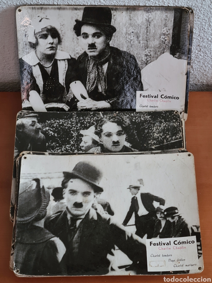 Cine: 18 Fotos Cart&oacute;n Chaplin Charlot Film Cine Mudo sello Distribuciones Coquillat c Sueca Valencia Cine