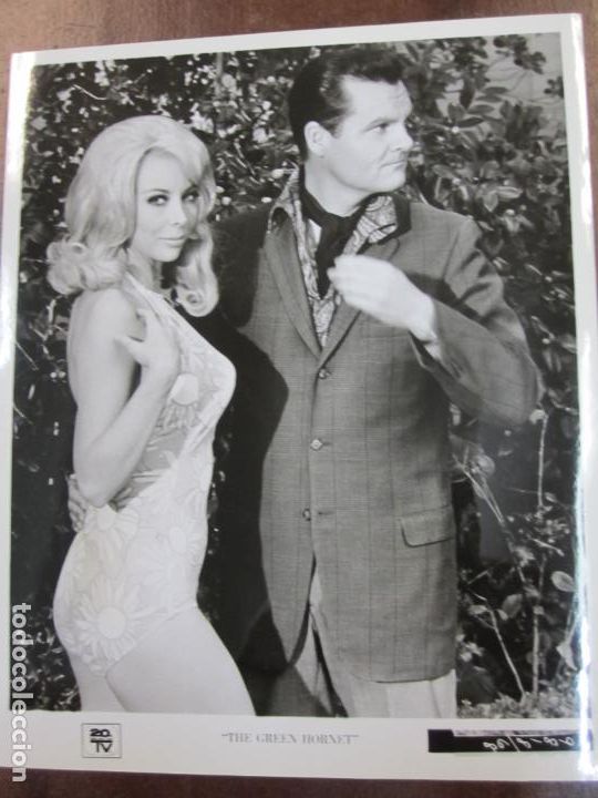 Cine: the green hornet tv serie - foto original b/n - barbara babcock cesare danova