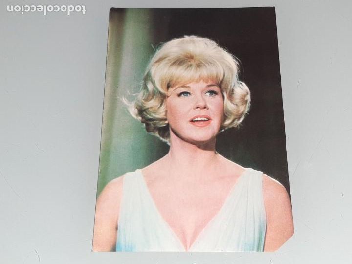 Cine: ANTIGUA POSTAL N&ordm; 15 DE LA ACTRIZ DORIS DAY POSTAL OSCAR COLOR BERGAS A&Ntilde;OS 60