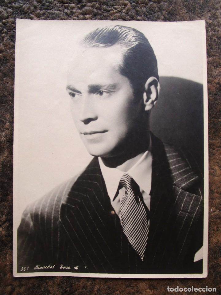 Cinema: antigua foto fotografia grande franchot tone 23 cm x 17 cm