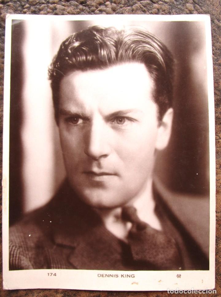 Cinema: antigua foto fotografia grande denis king 23,5 cm x 17,5 cm