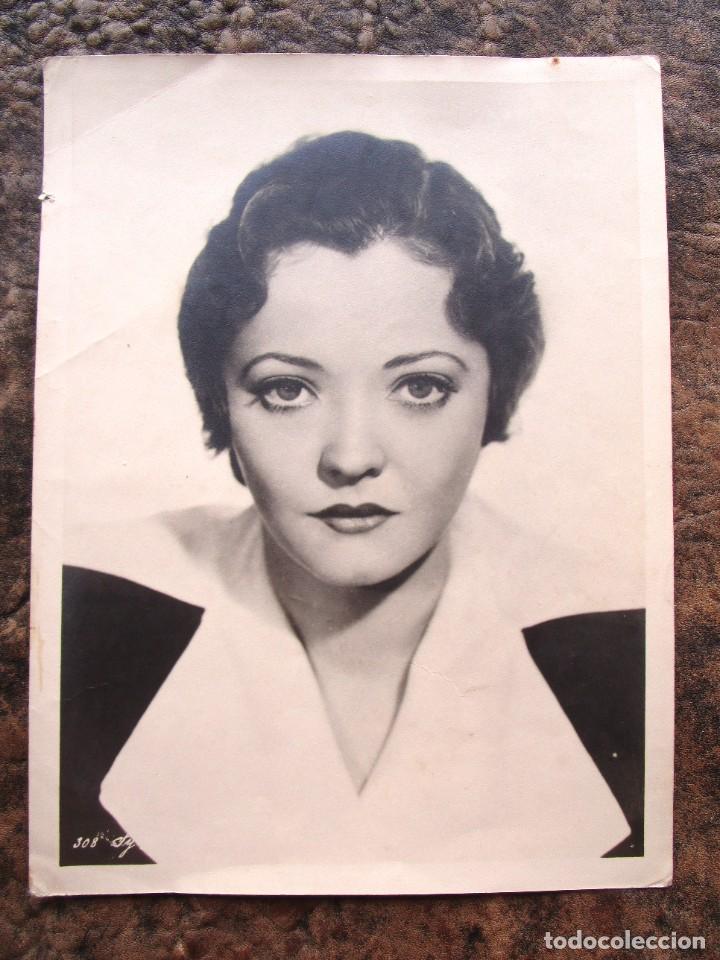 Cinema: antigua foto fotografia grande de cine sylvia sydney 24 cm x 18 cm