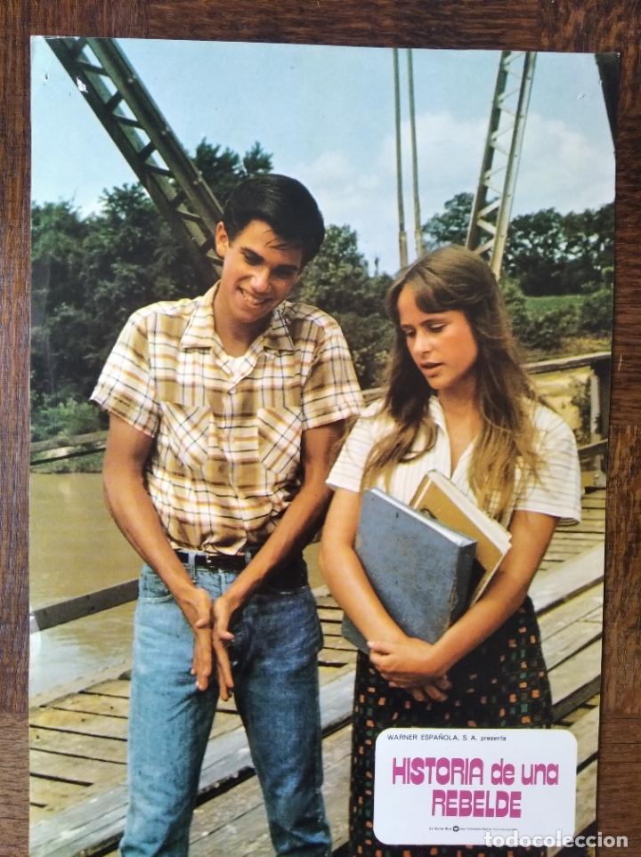 Cine: HISTORIA DE UNA REBELDE - 1 FOTOCROMO CARTELES TAQUILLA - CON ROBBY BENSON Y Glynnis o'connor