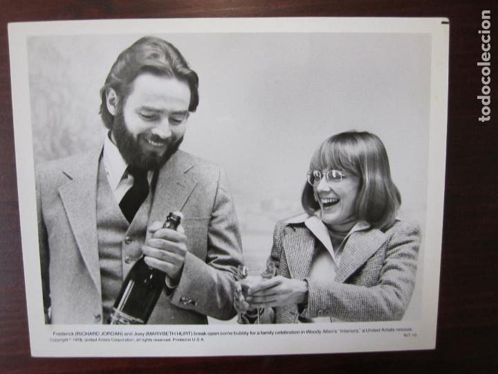 Cine: interiores interiors - foto original b/n - richard jordan marybeth hurt woody allen film