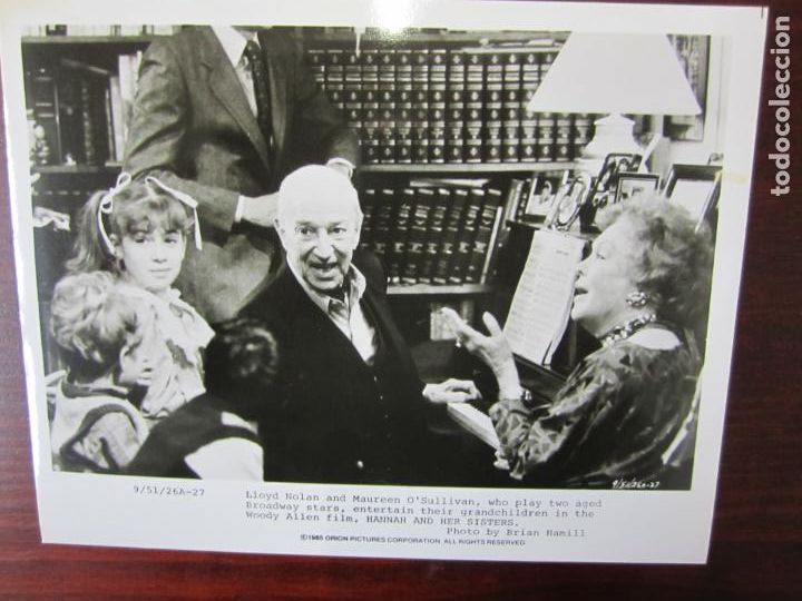 Cine: hannah y sus hermanas - foto original b/n - lloyd nolan maureen o'sullivan woody allen film