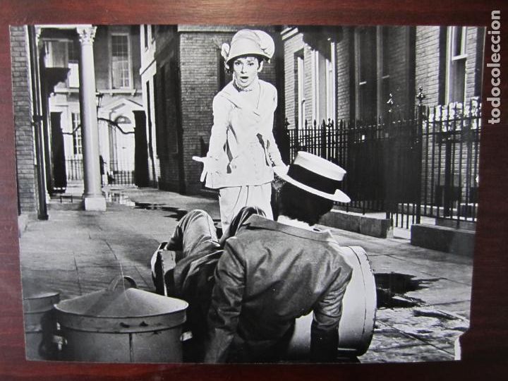 Cine: my fair lady - foto original b/n - audrey hepburn - escena calle street