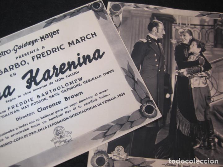 Cine: METRO GOLDWYN MAYER-ANA KARENINA-GRETA GARBO-FREDRIC MARCH-VER FOTOS-(K-3917)