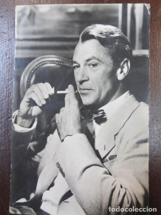 Cine: gary cooper - postal original b/n - hollywood actor