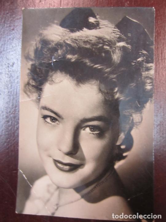 Cine: romy schneider - postal original b/n - los jovenes a&ntilde;os de una reina