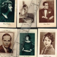 Cine: 1920/30´S. CA. LOTE 36 FOTOS CELEBRES ARTISTAS CINEMATOGRÁFICOS - BREVE BIOGRAFÍA -CHOCOLATE JUNCOSA