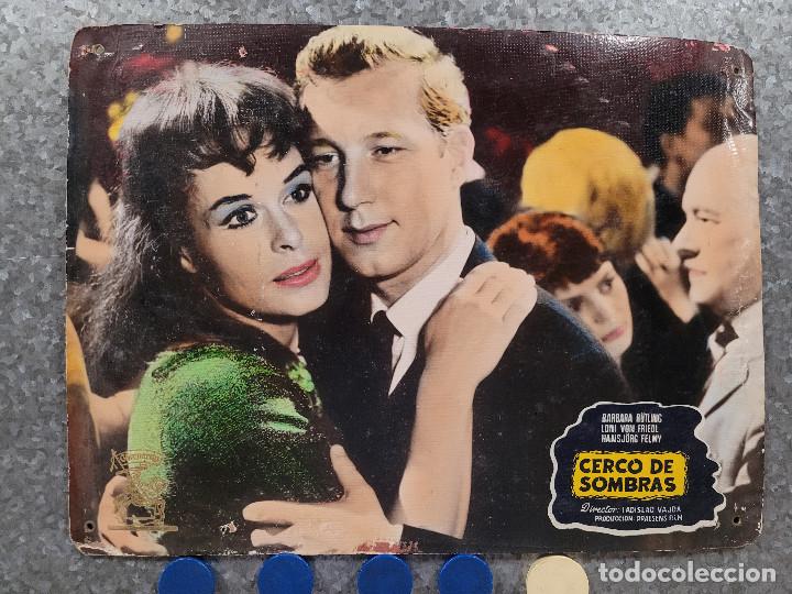 Cin&eacute;ma: Cerco de sombras. Hansj&ouml;rg Felmy, Luise Ullrich, Barbara Rutting. FOTOCROMO DE CARTON