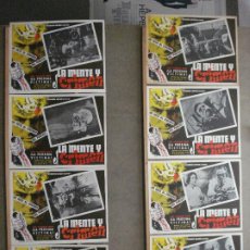 Cine: ABJ00 LA MENTE Y EL CRIMEN PALMIRA ARZUBIDE TERROR SET COMPLETO 8 LOBBY CARDS MEJICANOS