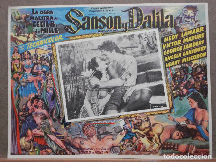 Kino: ABJ39 SANSON Y DALILA HEDY LAMARR VICTOR MATURE DE MILLE LOBBY CARD ORIGNAL MEJICANO