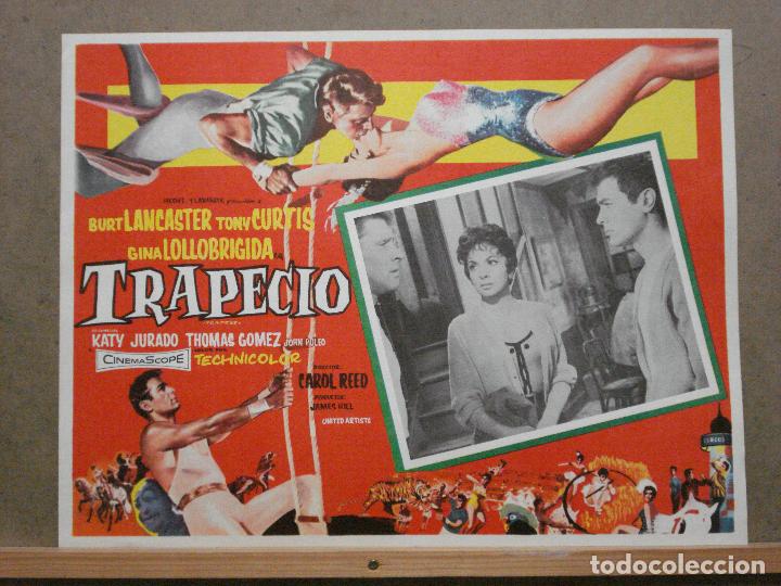 Cinema: ABJ67 TRAPECIO BURT LANCASTER GINA LOLLOBRIGIDA TONY CURTIS LOBBY CARD ORIGINAL MEJICANO