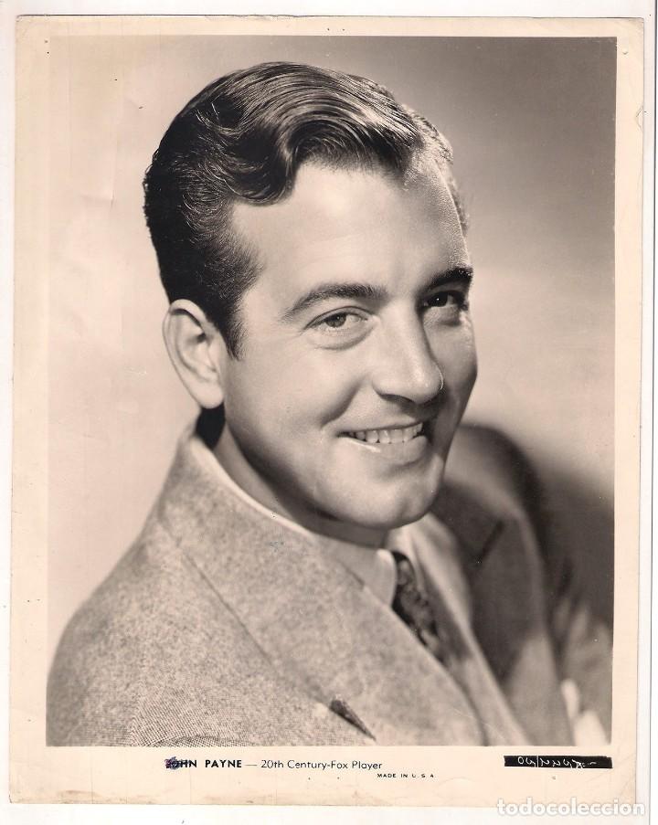 Cinema: F10901D JOHN PAYNE FOTO B/N ORIGINAL AMERICANA