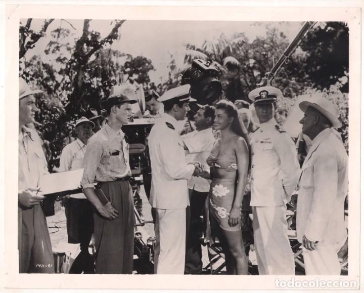 Cin&eacute;ma: F11448D ESTHER WILLIAMS FILMANDO EN EL SET FOTO B/N ORIGINAL AMERICANA