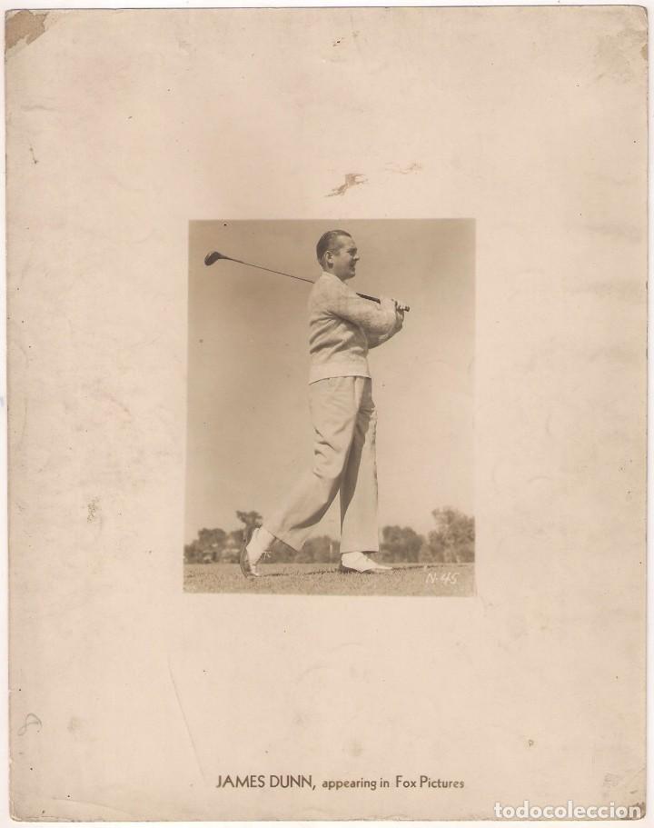 Cinema: F11457D JAMES DUNN GOLF FOX FOTO B/N ORIGINAL AMERICANA