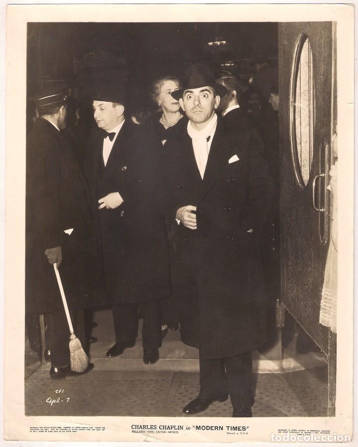 Cinema: F11472D EDDIE CANTOR PREMIERE TIEMPOS MODERNOS FOTO B/N ORIGINAL AMERICANA