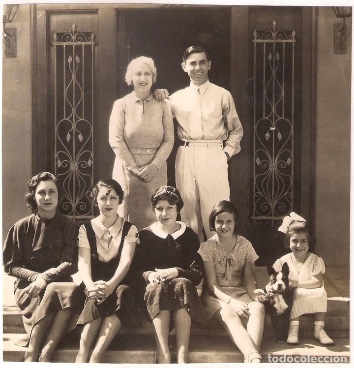 Cinema: F11485D EDDIE CANTOR SU ESPOSA E HIJAS FOTO B/N ORIGINAL AMERICANA