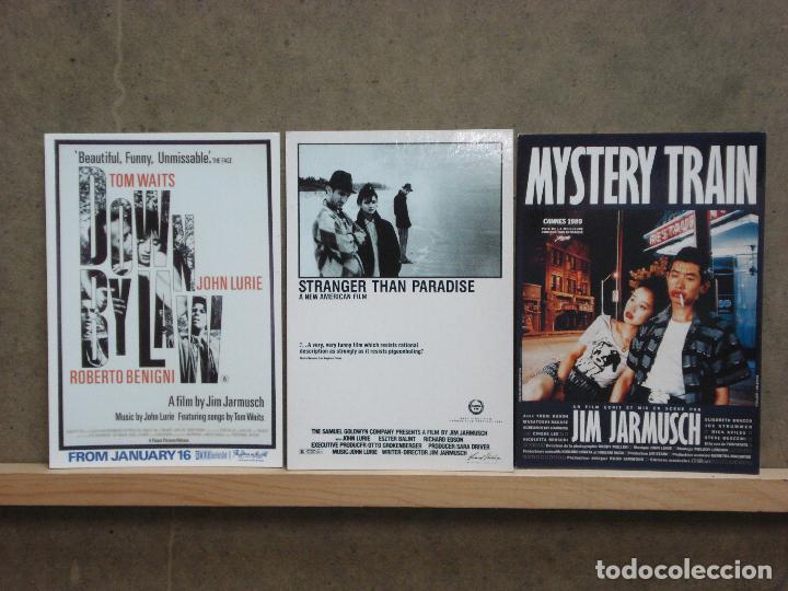 Cinema: LPC ABI91 JIM JARMUSCH DOWN BY LAY STRANGERS THAN PARADISE MISTERY TRAIN 3 POSTALES 10x15 cm