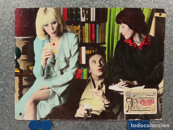 Cine: C&oacute;mo librarse de una esposa molesta. Jean-Louis Trintignant, Mireille Darc. FOTOCROMO DE CARTON