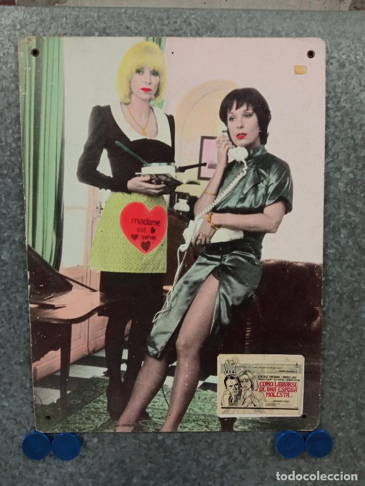 Cin&eacute;ma: C&oacute;mo librarse de una esposa molesta. Jean-Louis Trintignant, Mireille Darc. FOTOCROMO DE CARTON