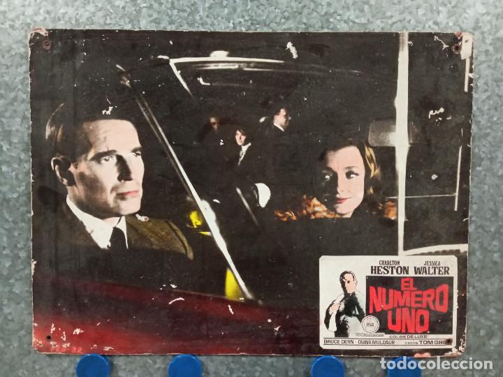 Cine: El n&uacute;mero uno. Charlton Heston, Jessica Walter, Bruce Dern. FOTOCROMO DE CARTON