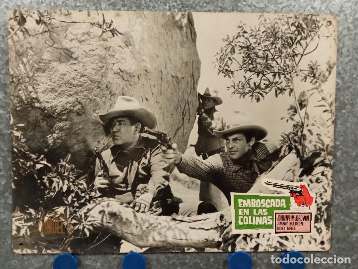 Cine: EMBOSCADA EN LAS COLINAS. JOHNNY McBROWN, JIMMY ELLISON. FOTOCROMO CARTON