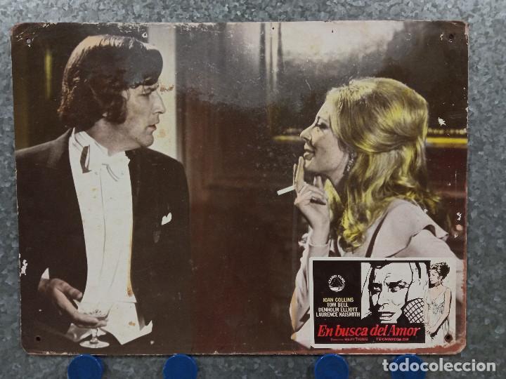 Cine: En busca del amor. Joan Collins, Tom Bell, Denholm Elliott. FOTOCROMO CARTON