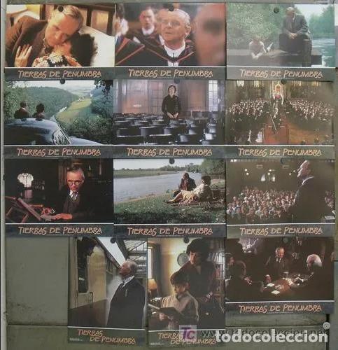 Cine: SCDO 314 TIERRAS DE PENUMBRA ANTHONY HOPKINS DEBRA WINGER SET COMPLETO 12 FOTOCROMOS ORIGINAL ESTREN
