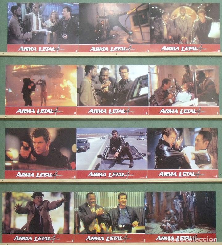 Cinema: SCDO 327 ARMA LETAL 4 MEL GIBSON SET COMPLETO 12 FOTOCROMOS ORIGINAL ESTRENO