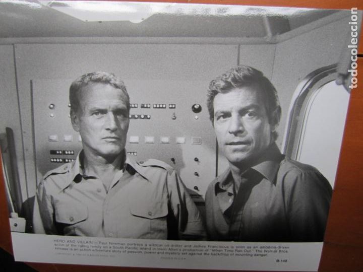 Cine: el dia del fin del mundo when time ran out - foto original b/n - paul newman james franciscus