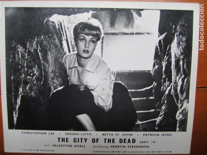 Cine: El hotel del horror the city of the dead - foto original b/n - Venetia Stevenson