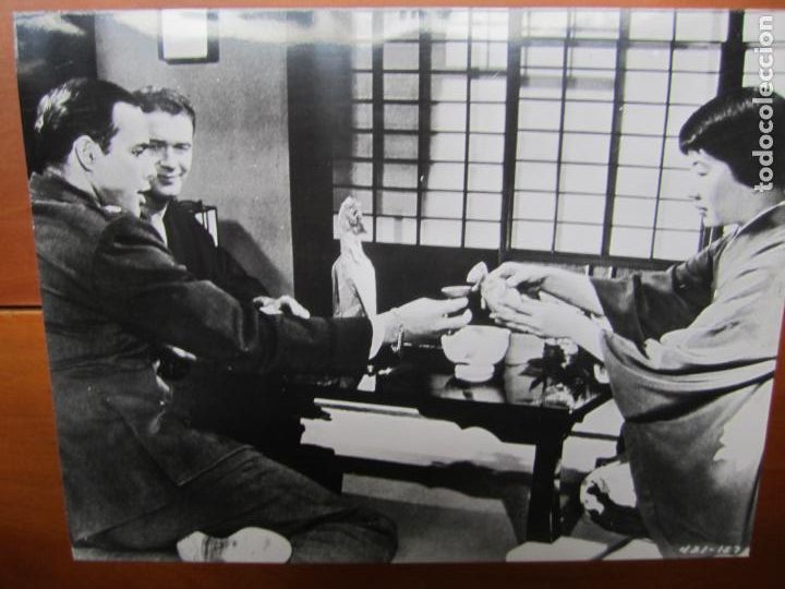 Cine: sayonara - foto original b/n - Marlon Brando Miyoshi Umeki and Red Buttons