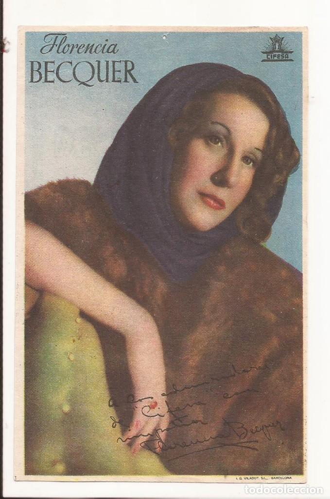 Cine: AMG-1136 FOTOCROMO FLORENCIA BECQUER CIFESA DENTICHLOR