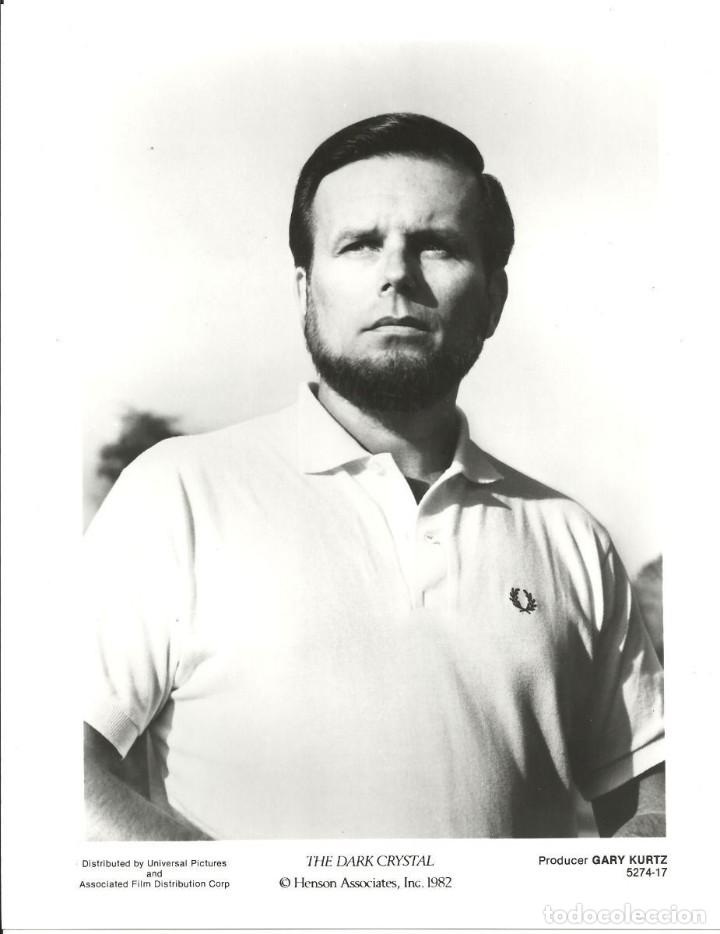 Cinema: F23477D GARY KURTZ PRODUCTOR CRISTAL OSCURO FOTO B/N ORIGINAL AMERICANA