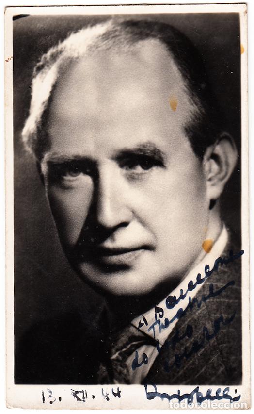 Cine: Retrato Eduard Duisberg - Aut&oacute;grafo 1944 - Director Scala Berl&iacute;n - Teatro